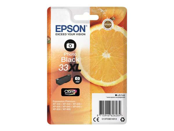Epson Tinte PH BK C13T33614012 Claria Premium