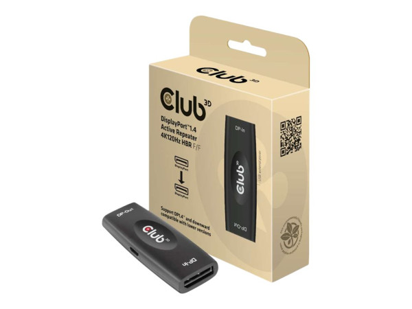 Club 3D DisplayPort 1.4 aktiver Repeater