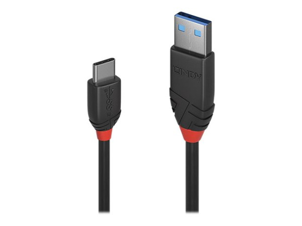 Lindy KB USB 3.2 Gen 2 A-C St-St bk 1,5m 36917