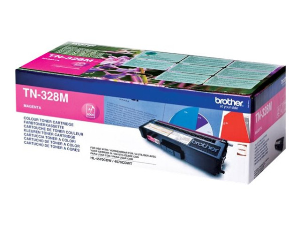 Brother TN328M Toner magenta, 6.000 Seiten ISO/IEC 19798