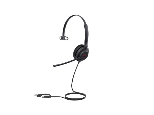 Yealink UH35 (schwarz, UC-Variante, USB-A und USB-C, Mono)