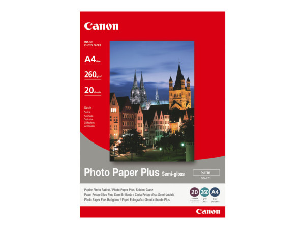 Canon Fotopapier Plus SG-201 DIN-A4 (20 Blatt), 260 g/qm