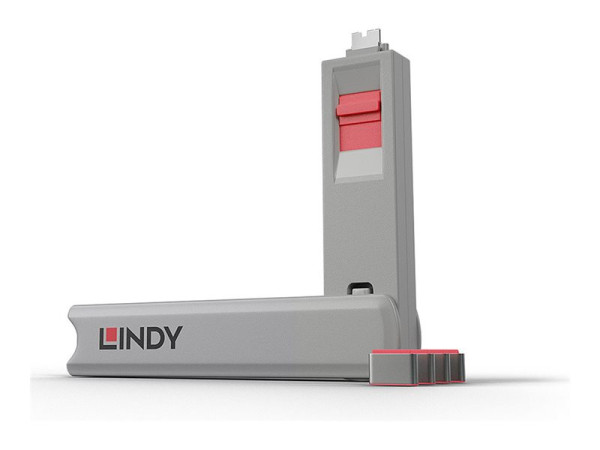 Lindy Lin USB-C Port Schloss rd rot