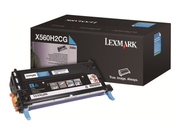 Lexmark X560H2CG Tonerkartusche cyan, 10.000 Seiten ISO/IEC