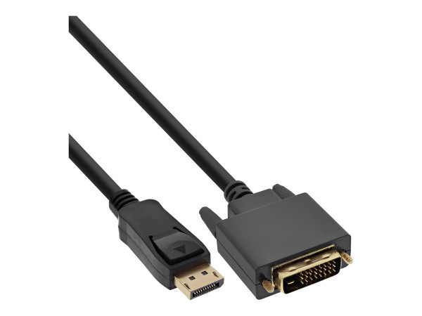 Kabel DisplayPort => DVI schwarz, 1m Inline