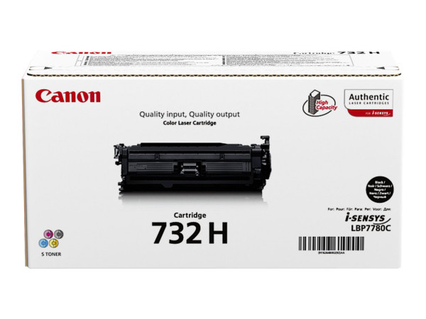 Canon Toner schwarz 732HBK Toner Schwarz ca. 12.000