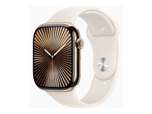 Apple Watch Series 10 (gold, Titangehäuse, 46 mm,