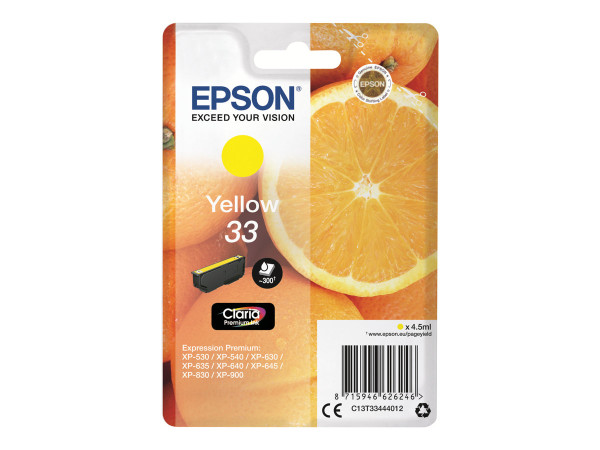 Epson Tinte YE C13T33444012 Claria Premium