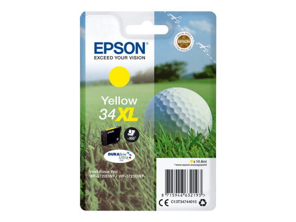 Epson Tinte YE C13T34744010 DURABrite