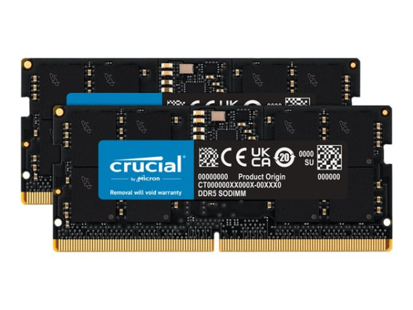 Crucial DDR5-5600 Kit 32GB 2x16GB SODIMM CL46 (16Gbit)