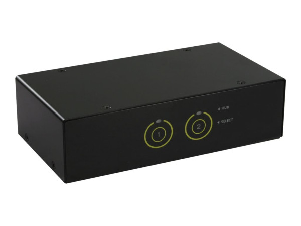 InLine® KVM Desktop Switch, 2-fach, HDMI, USB 3.0 Hub, mit