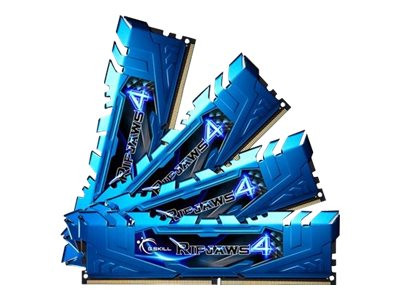 16GB (4x 4GB) G.Skill DDR4-2400 CL15 RipJaws 4 blau