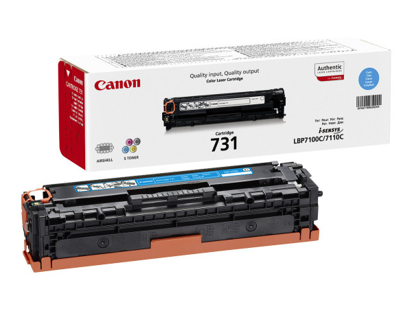 Canon Toner cyan 731 für Canon-Drucker Cyan ca. 1.500