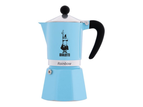 Bialetti Bial Moka Rainbow 3 Cups Light Blue | 3 Tassen