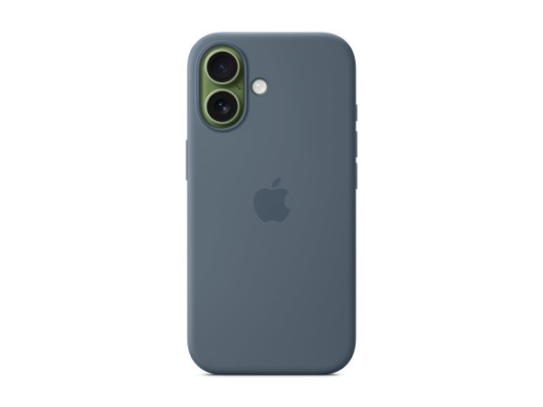 Apple Silikon Case mit MagSafe (blau, iPhone 17)