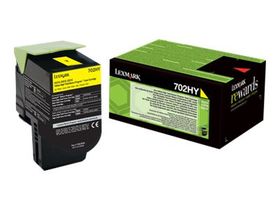 Lexmark Toner gelb 702HY Toner Gelb ca. 3.000