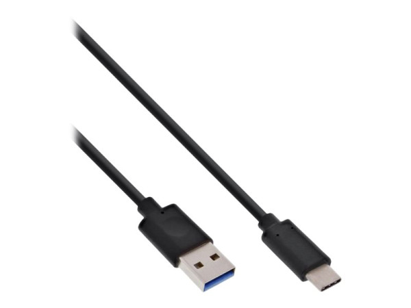 InLine USB 3.2 Kabel, Typ C an A Stecker schwarz 0,5m USB-C