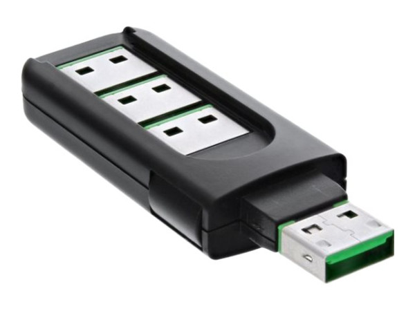 InLine USB Portblocker, blockt bis zu 4 Ports