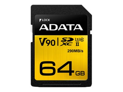 ADATA SD 64GB Premier One UHS-II U3 UHS-II U3, V90