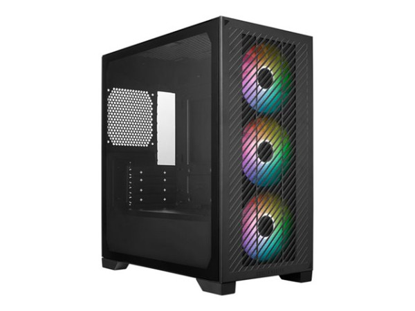 Cooler Master Elite 301 (schwarz, Tempered Glass)