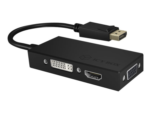 Icy Box IB-AC1031 DisplayPort-> HDMI bk | 3-in-1