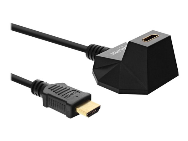 InLine? HDMI Verl?ngerung mit Standfu?, HDMI-High Speed mit