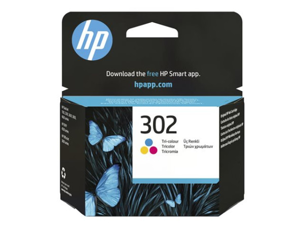 Hewlett-Packard 302 Value Pack 3-farbig F6U65AE Tinte