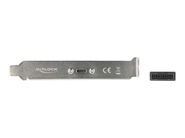 DeLOCK Slotblech 1x USB 3.1 Gen1 C schwarz, 50cm