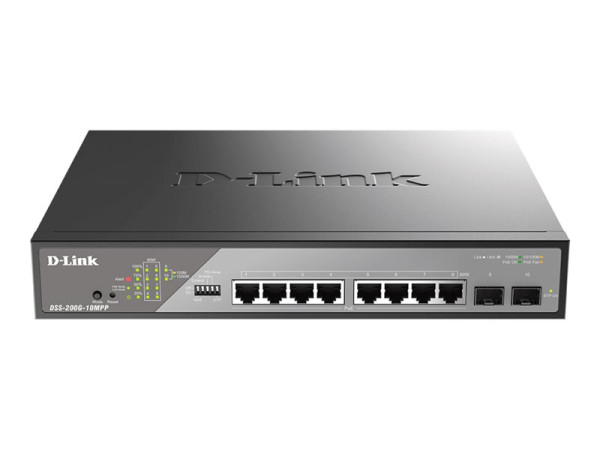 D-Link DSS-200G-10MPP/E (242W PoE Budget)