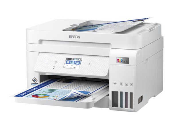 Epson EcoTank ET-4856 (weiß, Scan, Kopie, Fax, USB, LAN,