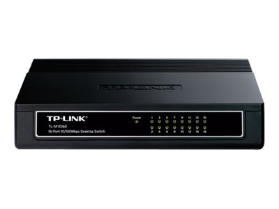 Switch TP-Link 16x FE TL-SF1016D 100Mbps