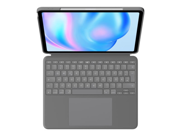 Logitech Combo Touch (grau, DE-Layout, Scherenmechanik, für