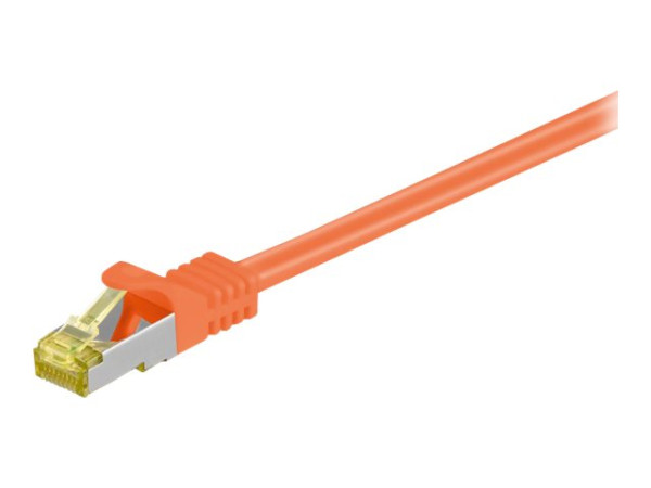 Goobay Patchk. CAT6A 500Mhz SFTP 0,50m LSZH orange