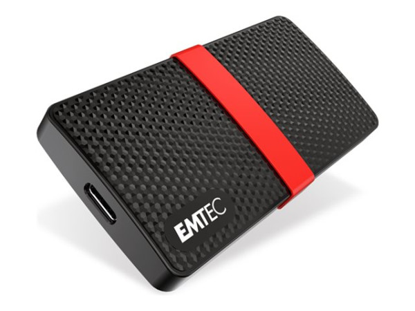 Emtec SSD 256GB 450/420 mSATA X200 USB3 ETC schwarz/rot,