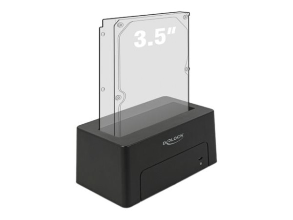 DeLOCK USB-C 3.1 DS f. 1x SATA HDD/SSD schwarz,