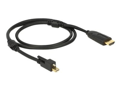 Delock Cable mini Displayport 1.2 male with screw > HDMI mal