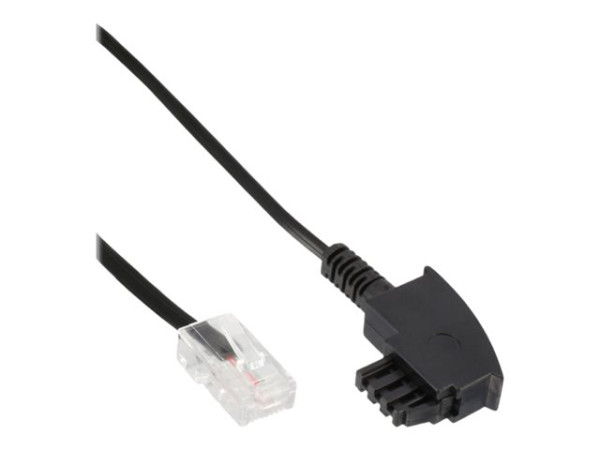 Inline TAE-F Kabel für DSL-Router, TAE-F Stecker an RJ45 2m