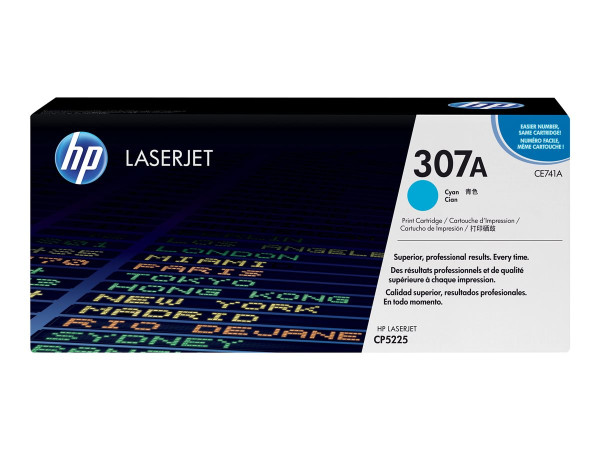 HP CE741A Tonerkartusche cyan, 7.300 Seiten ISO/IEC 19798