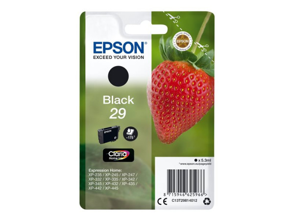 Epson Tinte BK C13T29814012 Claria Home Tinte