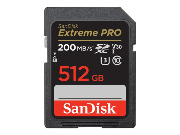 Sandisk SD 512GB 140/200 SDXC EXTREME PRO SDK schwarz,