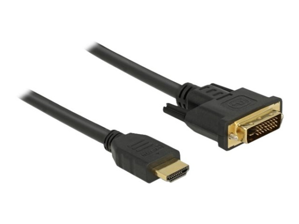 Kabel Monitor DVI-D St => HDMI St 1,00m Delock schwarz