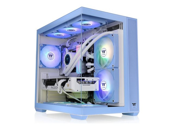 Thermaltake View 380 TG ARGB (hellblau, Tempered Glass x