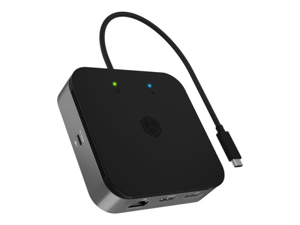 Icy Box IB-DK408-C41 (anthrazit, USB-C, USB-A, HDMI,