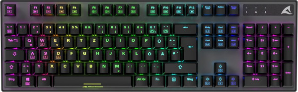 Sharkoon SKILLER SGK20 (schwarz, DE-Layout, Huano Red)