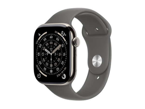Apple Watch Series 11 (Titan Natur, Titangehäuse, 46 mm,