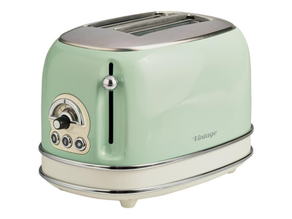 Ariete Vintage Toaster 155 (hellgrün, 810 Watt, für 2