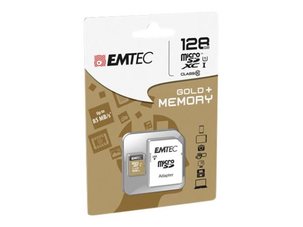 Emtec microSD 128GB Cl10USH-1 U1 ETC Class 10,