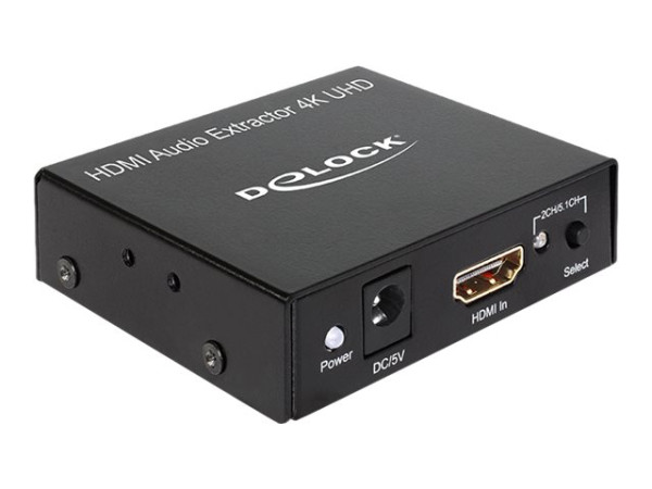 DeLOCK HDMI Stereo / 5.1 Kanal Audio Extractor 4K, Adapter