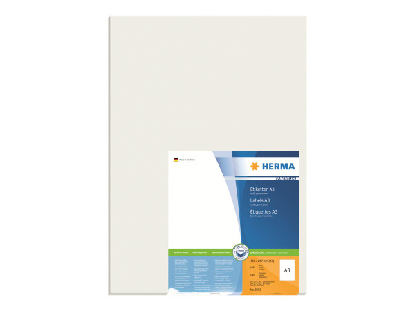 HERMA A3-Etiketten Premium wei? 297x420 mm Papier 100 St.