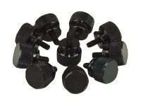 InLineÂ® RÃ¤ndelschrauben (schwarz) fÃ¼r GehÃ¤use, 12mm,